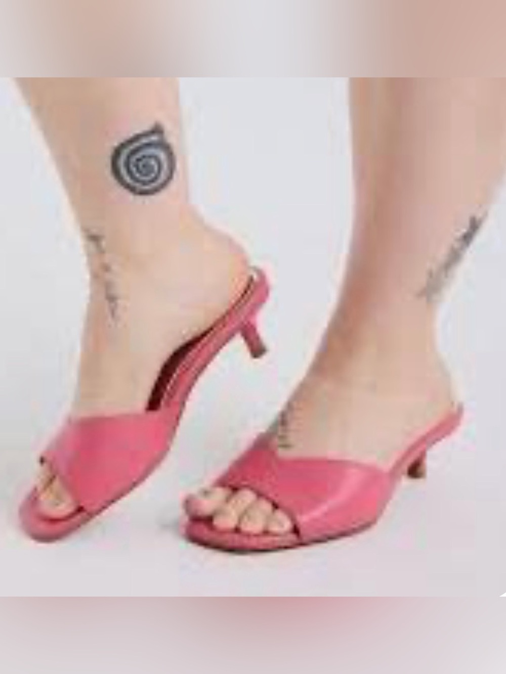 torrid pink sandals kitten heel